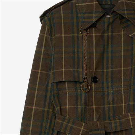 trench burberry uomo bottoni dorati|Trench lungo in cotone Check (Tor) .